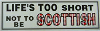 Lifes Too Short car sticker