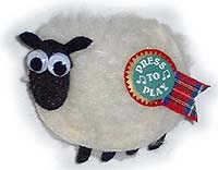 Musical Fluffy Sheep Magnet