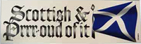 Scottish And Proud car sticker