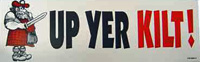 Up-Yer-Kilt car sticker