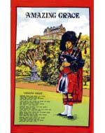 Scottish Piper Tea Towel (Amazing Grace)