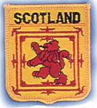 Rampant Lion Embroidered Badge 