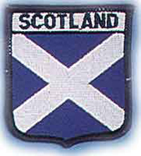 Embroidered Badge - Scotland Saltire 