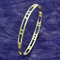 Sterling Silver Mackintosh Bangle