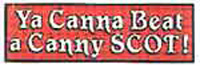 Ya Canny Beat A Canny Scot car sticker