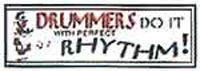Drummers Do It With Perfect Rhythm car sticker