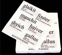 Auld scots words napkins
