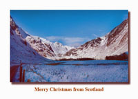 Scottish Glen Christmas card