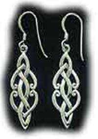 Sterling Silver Celtic Knot Design Earrings