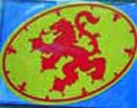 Plain Lion Rampant Sticker Oval