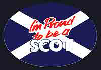 Oval I'm Proud To Be a Scot