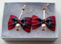 Royal Stewart tartan earrings