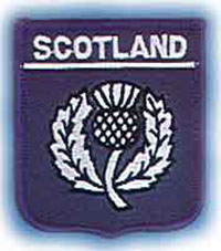 Scotland Rugby Embroidered Shield