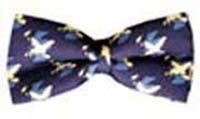 Saltire silk bow tie