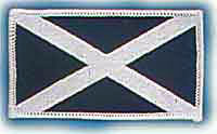 Oblong Saltire Embroidered Badge 