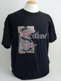 Black Celtic Design Tee Shirt (Adult sizes)