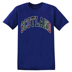 Scotland in Tartan T Shirt