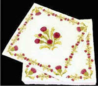 Thistle design paper napkin