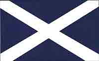 Two Small Saltire Stickers